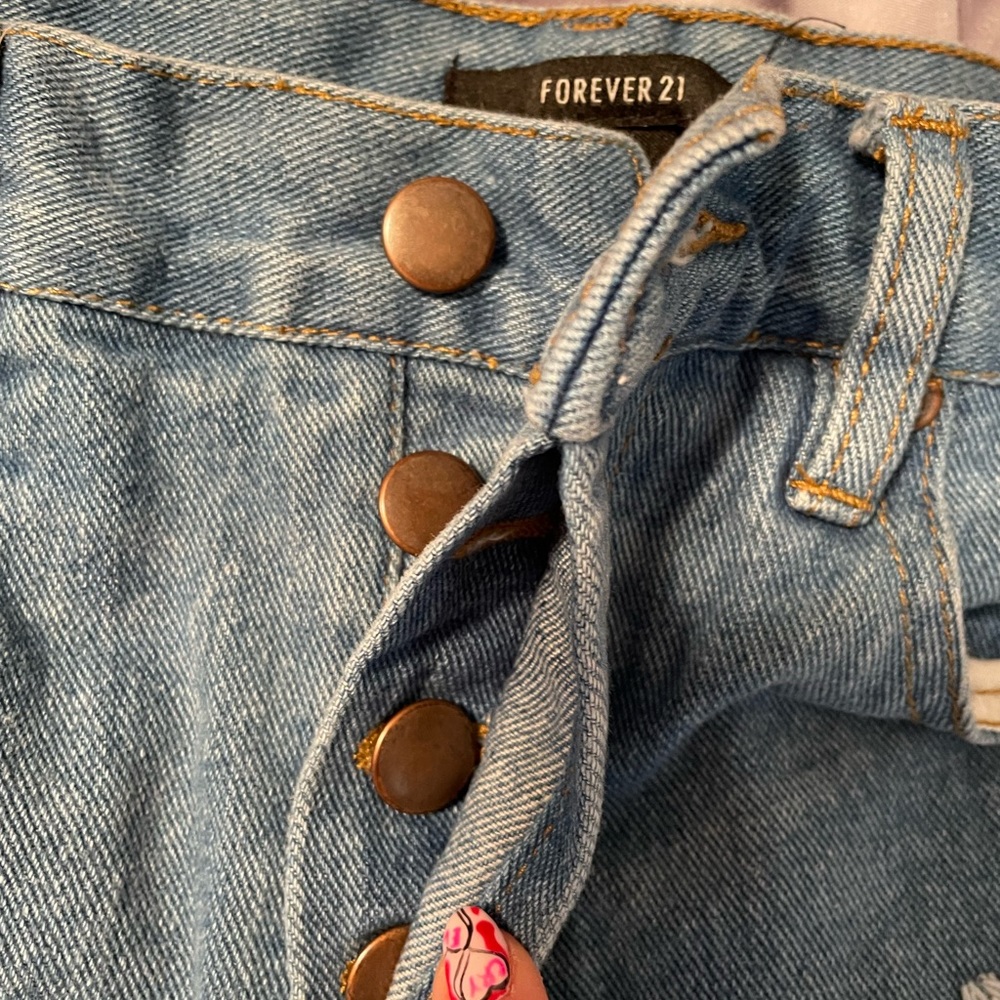 Jean distressed mini short - Picture 4 of 5